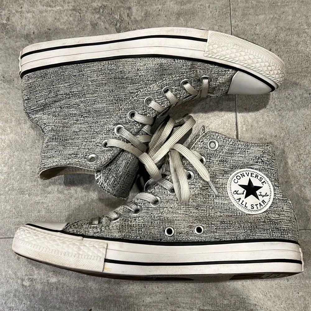 S1078 Converse 553411F All Star Chuck Taylor Sparkle Hi Top Sneakers Women's 9 - Picture 1 of 8